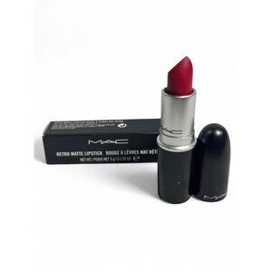 MAC Retro Matte Lipstick All Fired Up Bright Fuchsia Red 3g NIB Authentic